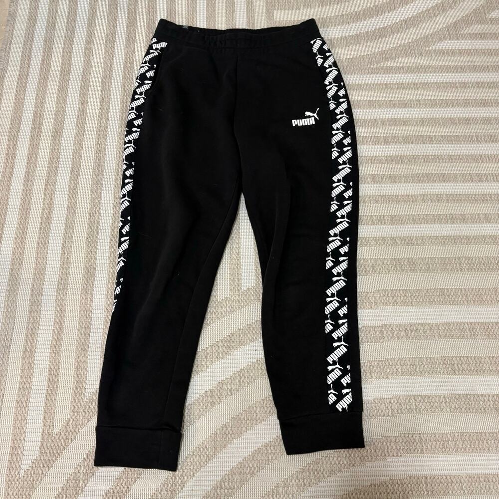 Puma Men's Small Black Drawstring Sweatpants